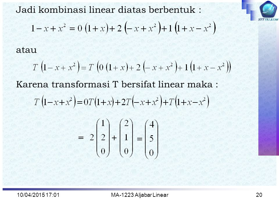 Contoh Himpunan Kombinasi - Contoh 408