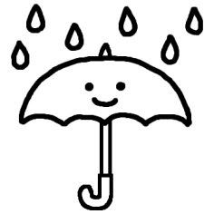 最高傘 雨 イラスト 無料 動物ゾーン