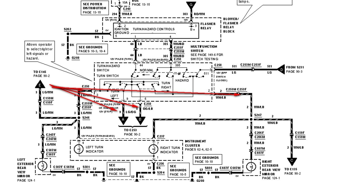 1999 Ford F 150 Turn Signal Wiring Diagram - Wiring Diagram