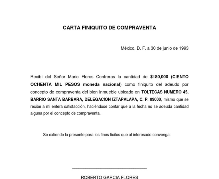Carta De Liquidacion Laboral Por Despido En Mexico - Top 