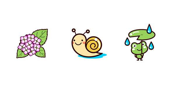 ロイヤリティフリー紫陽花 カタツムリ イラスト イラスト画像