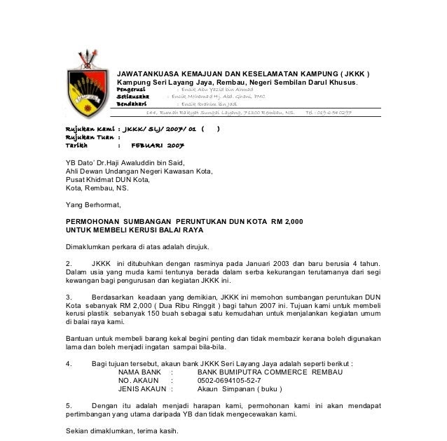 Contoh Surat Rasmi Cc Kepada - Surat QQ