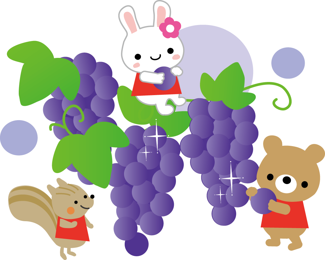 美しい花の画像 トップ100イラスト ぶどう かわいい