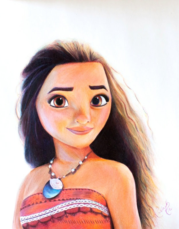 Begin by sketching moana's face, neck, and hair. Moana Drawing At Getdrawings Free Download