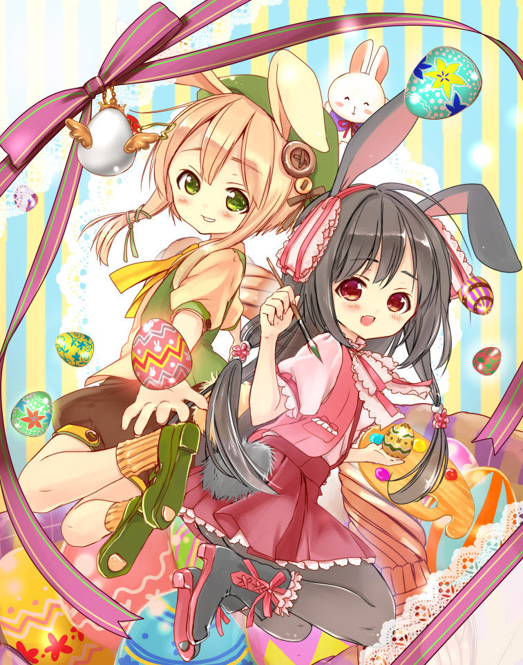 Ngagolak 女の子 イラスト イースター