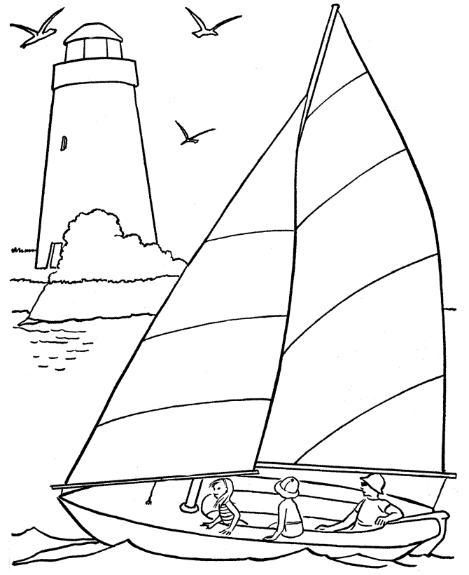 Color by numbers cat and pelican in a boat coloring page for. Free Summer Beach Coloring Pages Download Free Summer Beach Coloring Pages Png Images Free Cliparts On Clipart Library