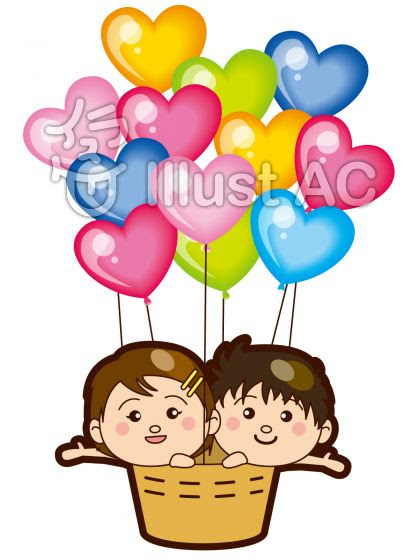 100 風船 気球 イラスト かわいい かっこいい無料イラスト素材集