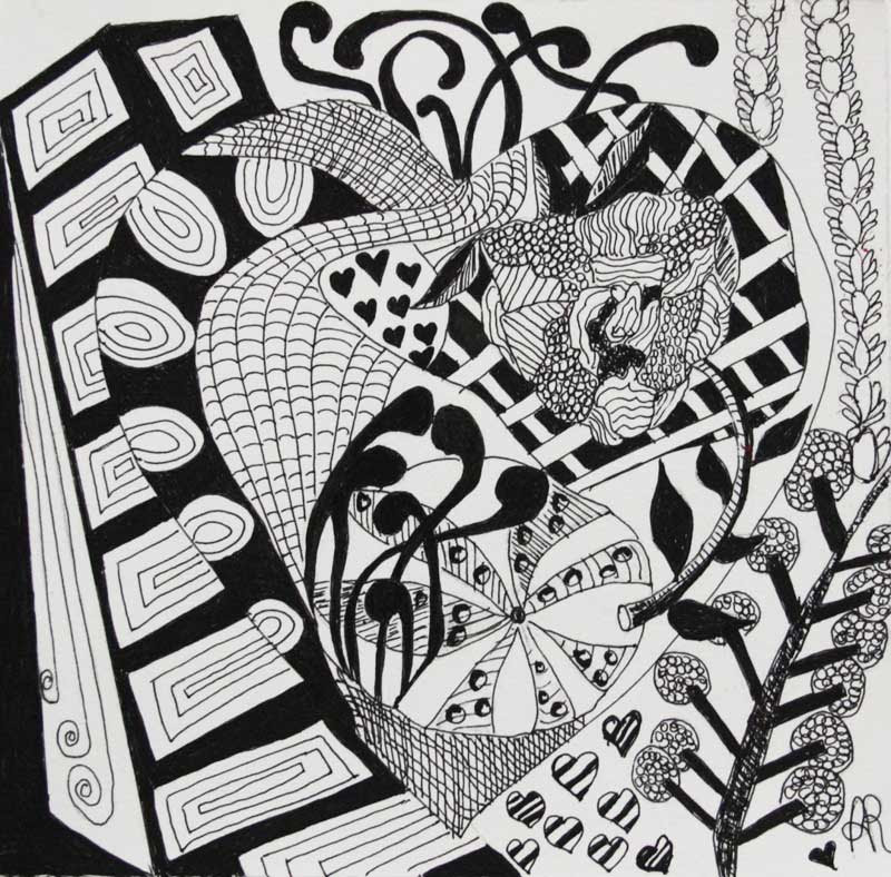 Zentangle for beginners / paradox pattern tutorial. Zentangles 101 Everything You Need To Know About Zentangling