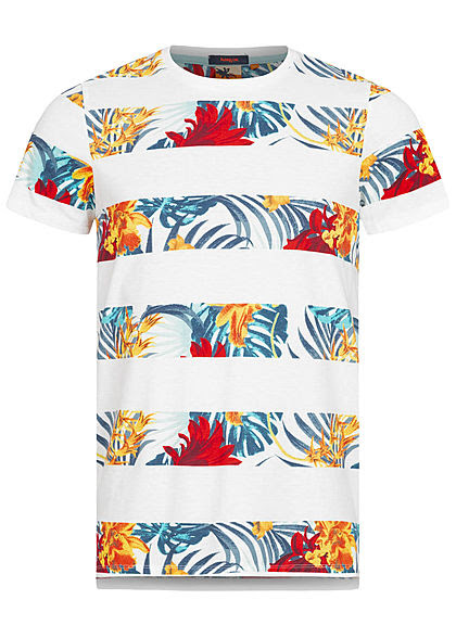 Best way to convert your jpg to webp file in seconds. Hailys Herren T Shirt Floraler Jungle Print Streifen Weiss Mc