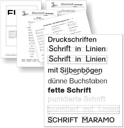 Klasse in die lernzielkontrollen eingefügt. Druckschrift