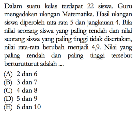 Contoh Soal Dan Pembahasan Statistika Kelas 9 Dapatkan