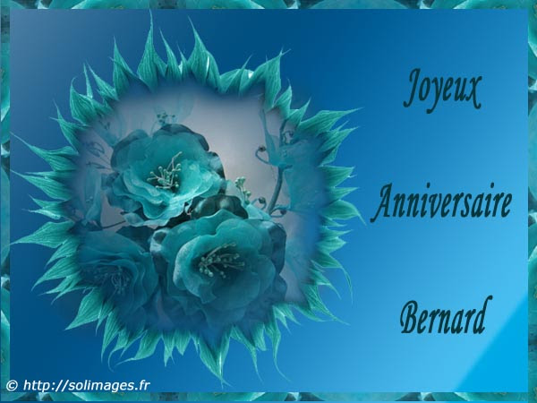 Carte Joyeux Anniversaire Bernard Charita