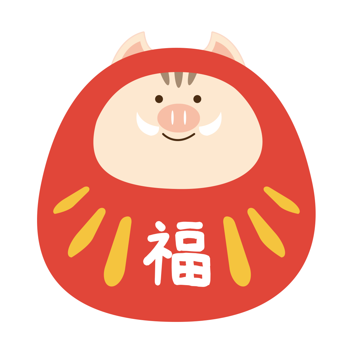 すべての動物の画像 最新イノシシ お正月 イラスト 19