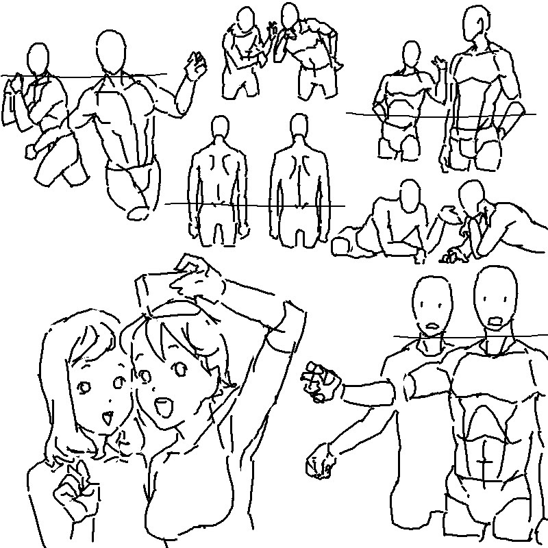 イラスト 二人 構図 1759 イラスト 二人 構図