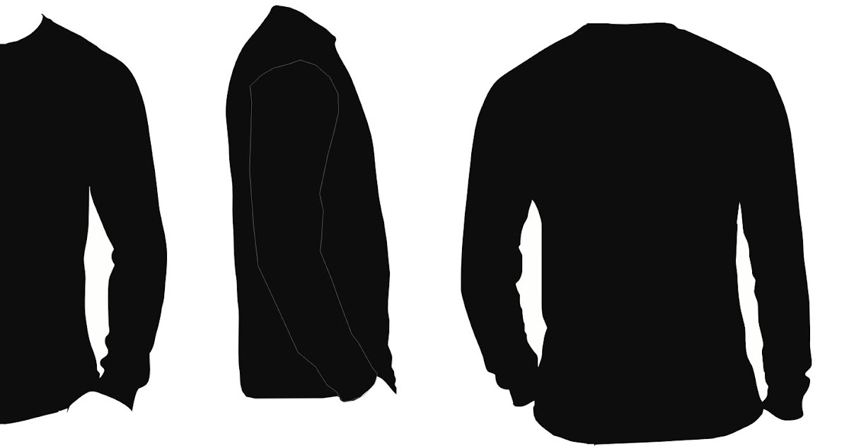 Download Gambar Desain Sweater Polos Warna Hitam Depan Belakang ...
