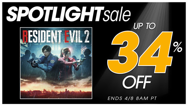 Resident Evil 2 Spotlight Sale