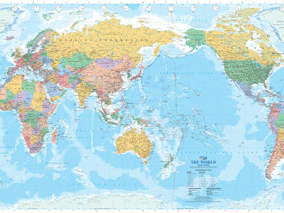 わかりやすい 見やすい 小学生 世界地図 129292