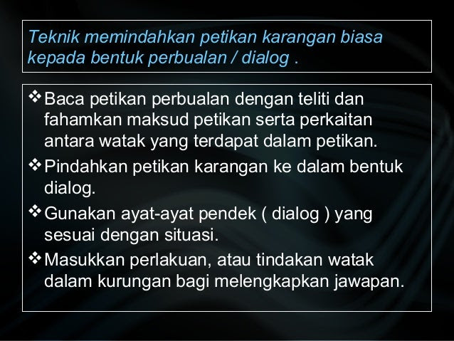 Contoh Soalan Dan Jawapan Cakap Ajuk Kepada Cakap Pindah 