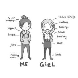 Tomboy Emo Anime Girl With Hoodie