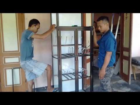 Penting cara  membuat  rak piring dapur minimalis kaca  