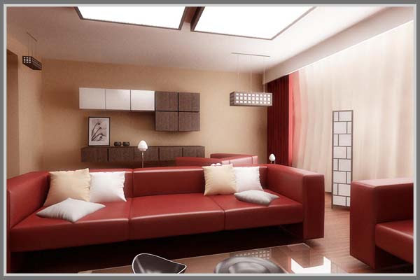 15 Ruang Tamu Dengan Sofa Warna Krem Konsep Terkini 