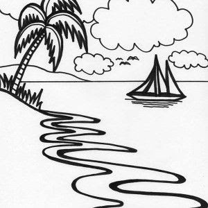 Summer Vacation With A Hammock Coloring Pages - Patricia Sinclair's