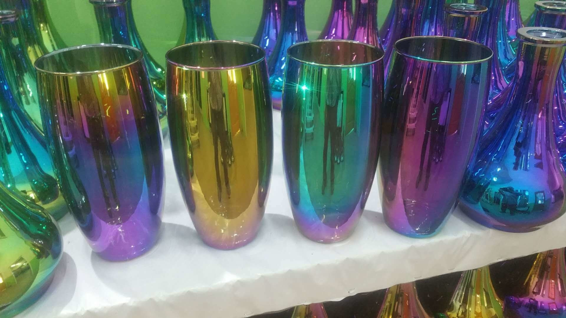 A vacuum chamber deposits the metallic vapor onto a substrate where it condenses and applies a colored finish. Titanium Nitride Coating Machine Tio L Rainbow Decorative Colors By Pvd Coating