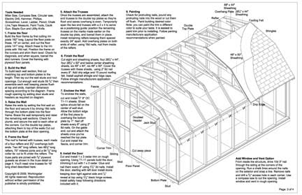 Sallas: Detail Gambrel roof shed plans free
