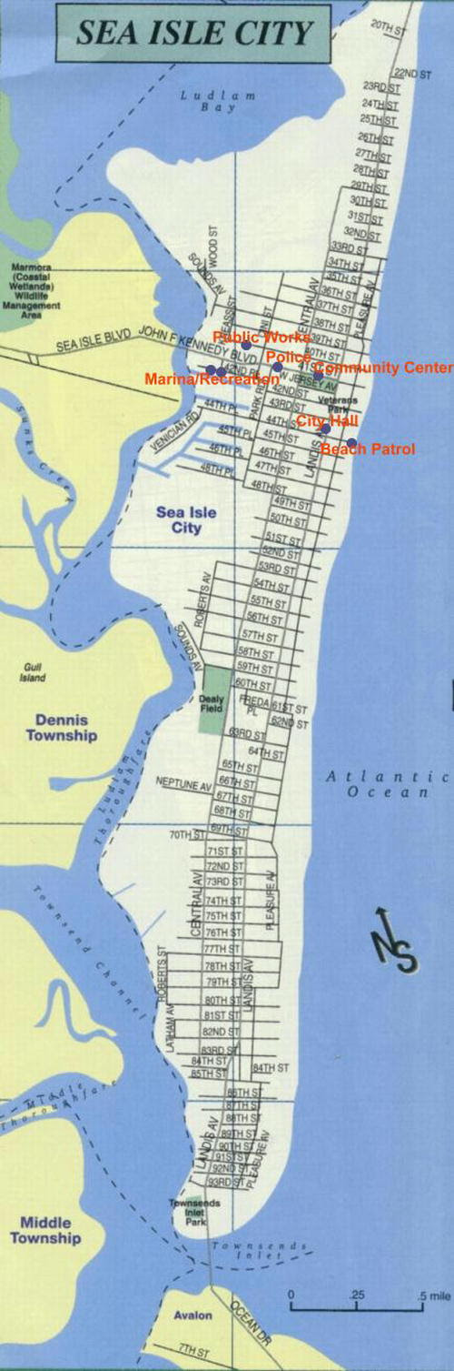 Ocean City Nj Street Map World Map Atlas