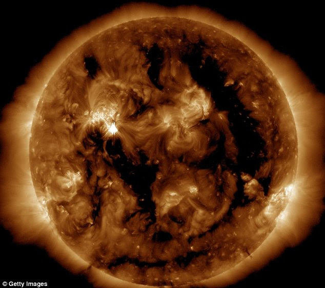 Change: When the two galaxies collide, the sun (pictured) will be catapulted across another area of the galaxy 